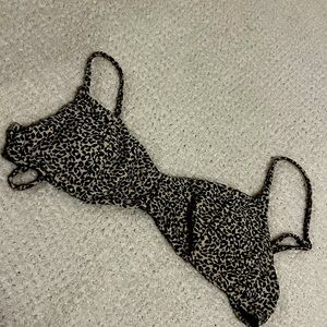 Cheetah print bikini top